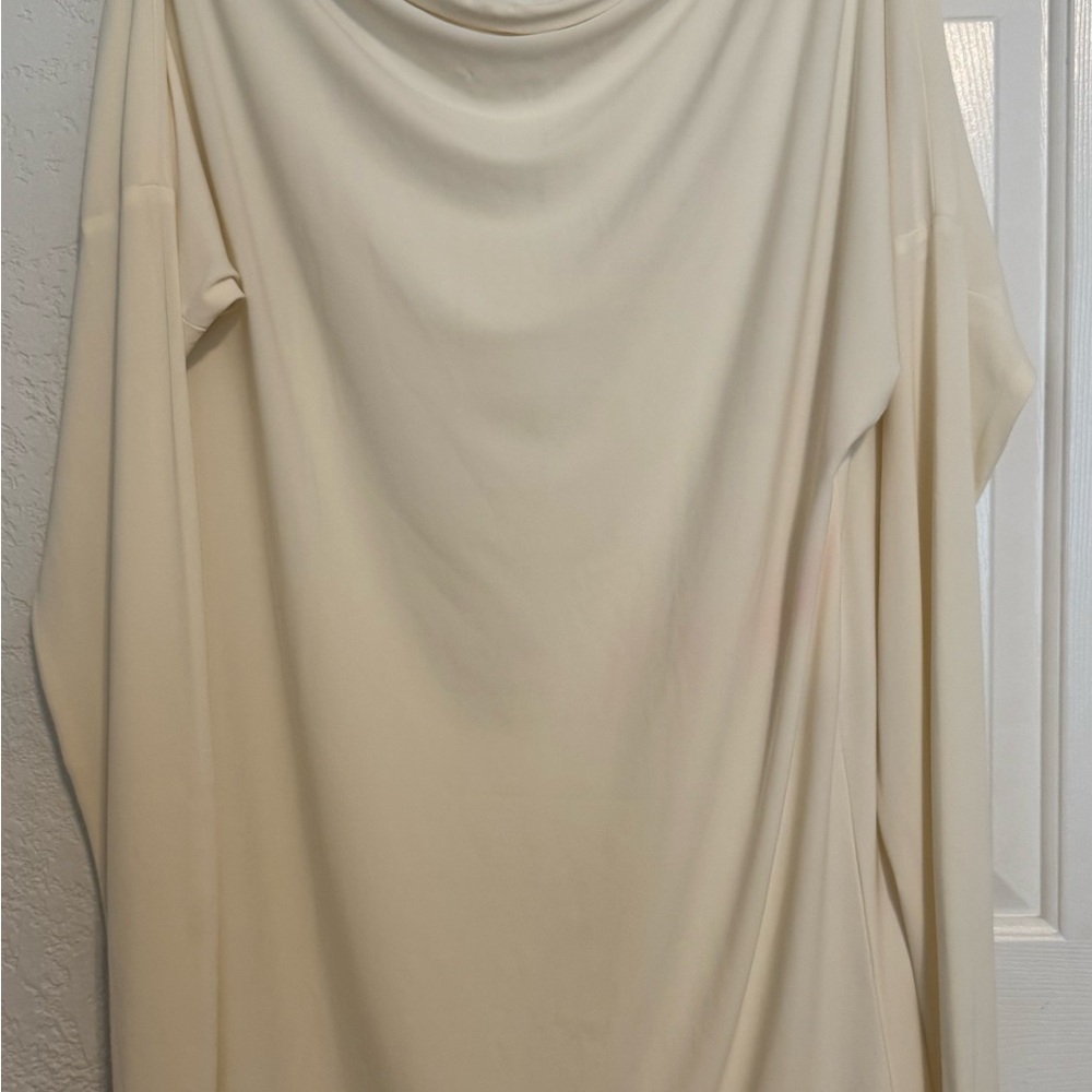 Norma Kamali Timeless Cream Dress